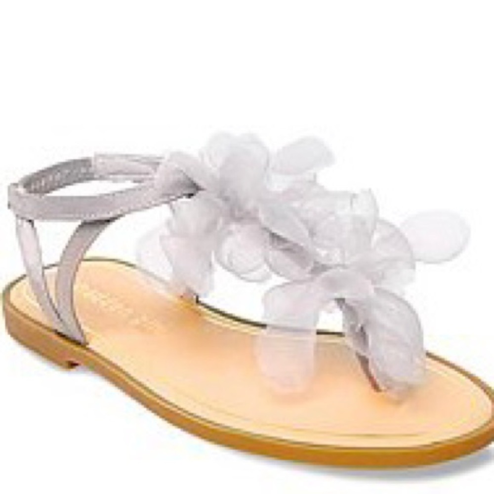 Madden Girl Purple T-Strap Floral Sandals - Size 7.5 - Goodie Sandal